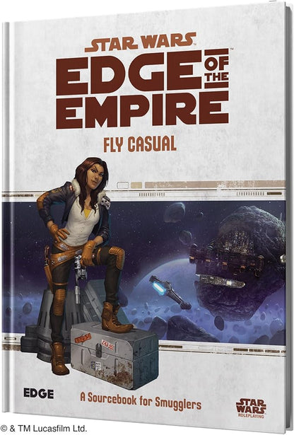 Asmodee Star Wars: Edge of The Empire Roleplaying Game Fly Casual SOURCEBOOK - New Ships Equipment Talents &amp Jobs RPG for Kids &amp Adults Ages 14+ 3-5 Players