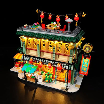 Kyglaring Led Light Set for Lego Family Reunion Celebration Building Blocks The Family Reunion Lighting Kit Compatible with Lego Chinese New Year 80113 - No Model (Classic Version)