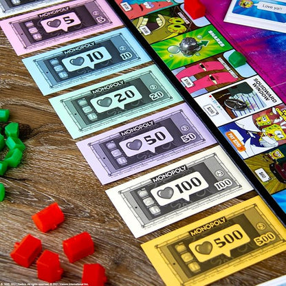 Monopoly Spongebob Squarepants Meme Edition | Based on Nickelodeon Show | Featuring Familiar Memes of Locations Episodes and Characters | Officially-Licensed &amp Collectible Monopoly