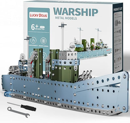 Lucky Doug Stem Building Projects Model Cruiser Ocean Ship Set 504 Pieces Stem Project Building Toys for Kids Ages 8-12 Assembly Science Kit Toys Gifts for Boys Kids Girls 8 9 10 11 12-16 Years Old