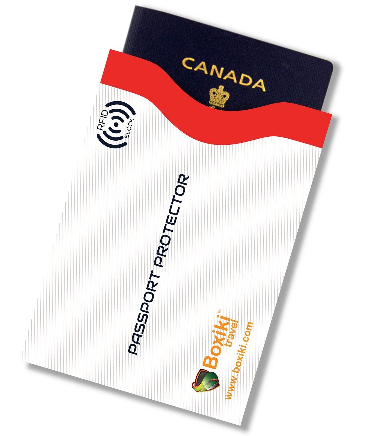 Boxiki Travel Set of 15 RFID, Set with Color Coding | Identity Theft Prevention RFID Blocking Envelopes and Passport Covers (White Collection)