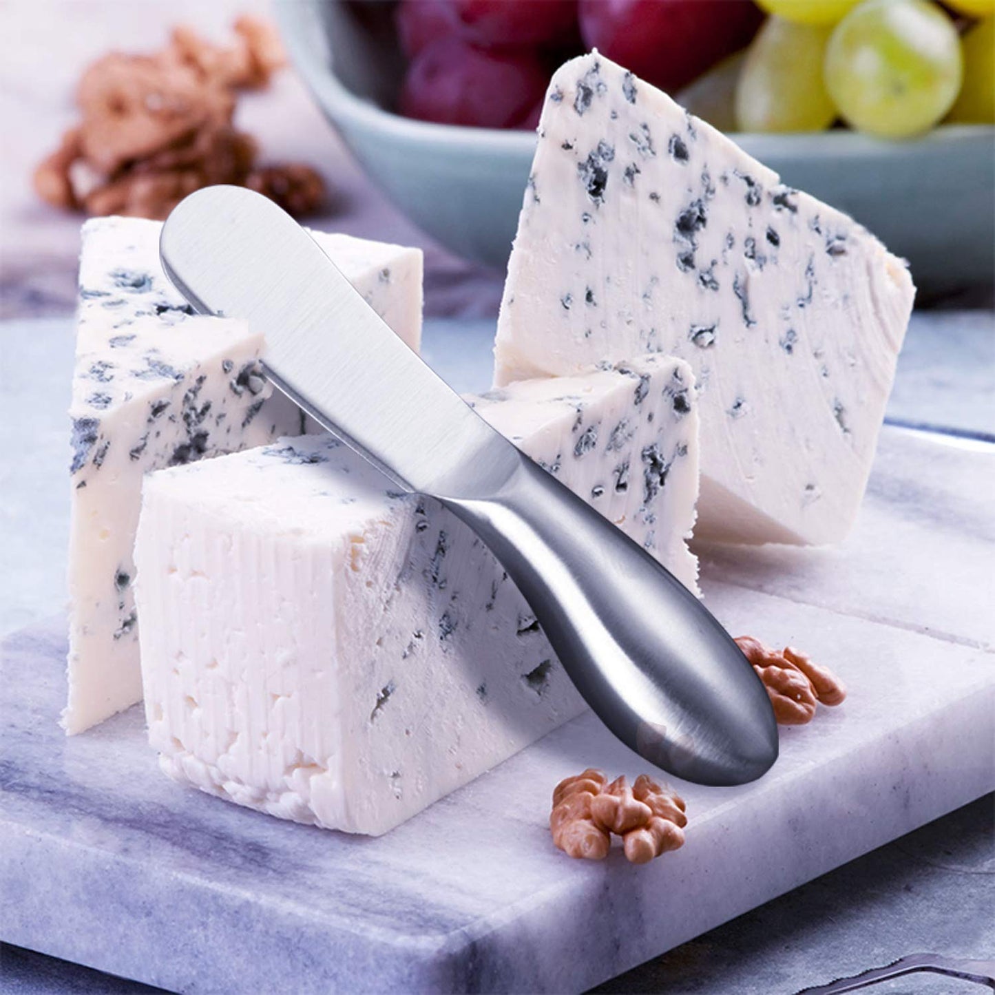 WoneNice Spreader Knife Set, 4-Piece Cheese and Butter Spreader Knives, One-piece Stainless Steel, Gifts for Birthday/Parties/Wedding/Bridal Shower/Housewarming/Thanksgiving/Christmas