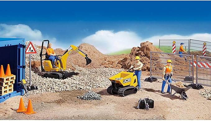 Bruder Construction Set: Railings Site Signs and Pylons