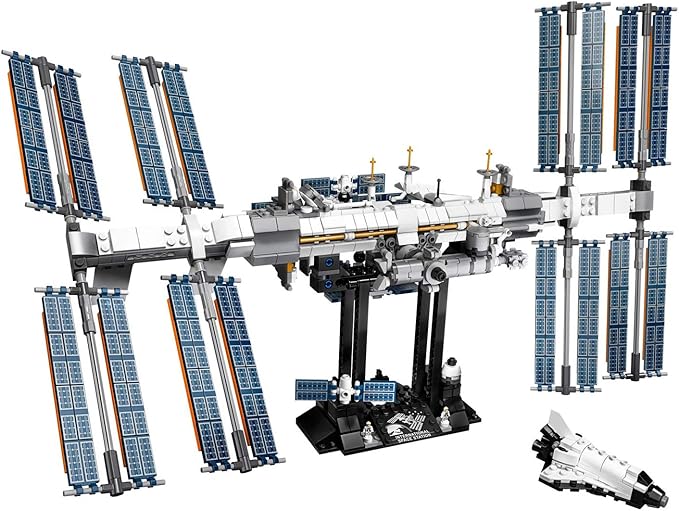 LEGO Ideas International Space Station 21321 Building Kit Adult Set for Display Makes a Great Birthday Present (864 Pieces)
