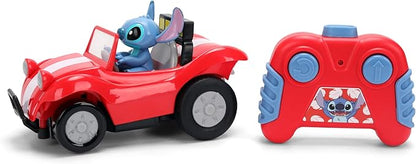 Jada Toys 1:32 RC Disney Stitch Buggy – Simple Function Remote Control Car with Built-in Stitch Figure and 5.5 Body – Kid-Friendly RC Vehicle