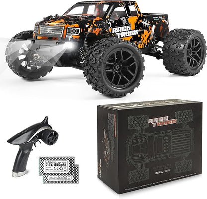 HAIBOXING 1:18 Scale RC Monster Truck 18859 36km/h Speed 4X4 Off Road Remote Control CarsWaterproof Electric Powered RC Cars All Terrain Toys Vehicles with 2 Batteries Xmas Gifts for Kid and Adults