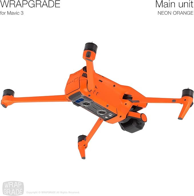 WRAPGRADE Skin Compatible with DJI Mavic 3 Pro (NEON Orange)