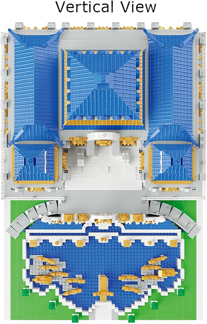 Old Summer Palace Micro Brick Building Set (5372 Pieces) – Landmark Model Chinese Imperial Garden Architecture Educational Toy Gift for Kids and Adults