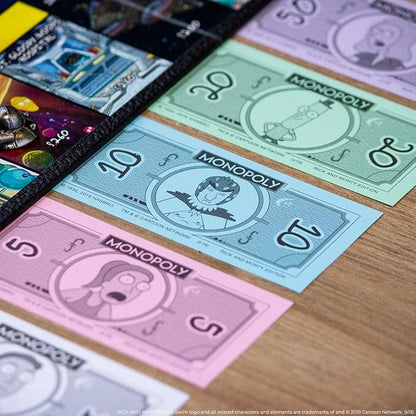 Monopoly Rick &amp Morty Board Game | Collectible Monopoly Game Based On Adult Swim Series Rick &amp Morty | Officially Licensed Rick &amp Morty Board Game