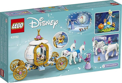 LEGO Disney Cinderella’s Royal Carriage 43192 Creative Building Kit That Makes a Great Gift New 2021 (237 Pieces)