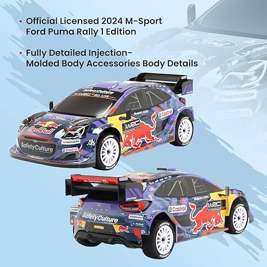 9001 2025 M-SPORT FORD Puma Rally 1 - 1/8 4WD RTR Brushless Motor