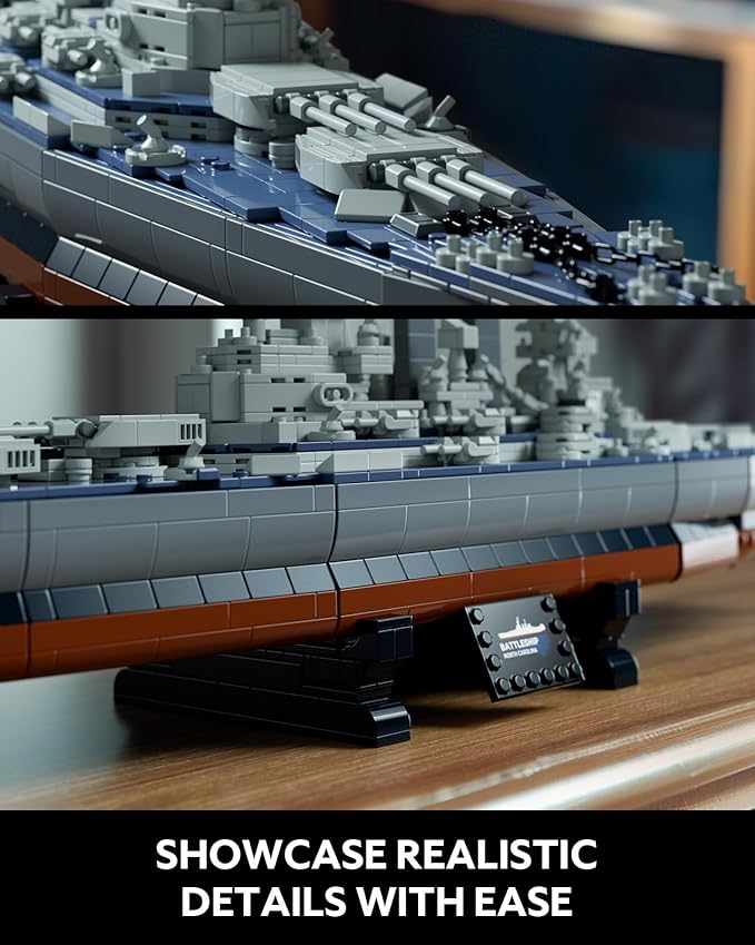Nifeliz North Battleship Military Building Set for Adults Collectible Army Model to Build and Display Gift Ideal for Military Enthusiasts (NF10280)