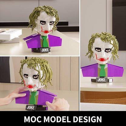 Clown Prince of Crime Building Set Compatible with Lego for Adults Display Collectible Decoration Set for Joke Avid Fans