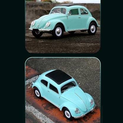 1:16 Scale Remote Control Car Simulation Classic Beetle Model 2.4GHz 4CH High Speed Retro Racing Sport Car with LED Ligjhts Mini Drift Cars for Adult - Blue