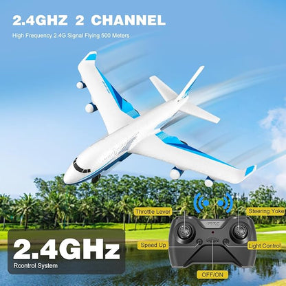 4DRC G2 Foam Remote Control Airplanes RC Planes for Kids Adults RC Airplane Fighter Jet with 3 Battery for Beginners Adult Light Airplane Toy Gifts for Kids Boys （3 Battery）