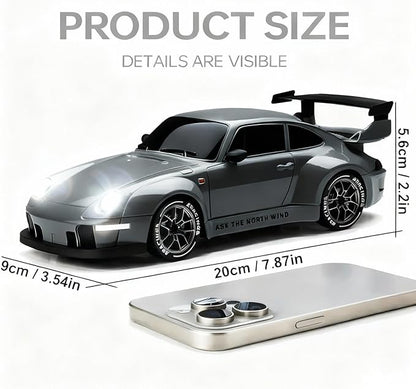 1:24 Scale RC Drift Car with LED Lights 25km/h 4WD High Speed Dual Batteries 50+ Min Play 2.4GHz Remote Control Multi-Surface Drift Tires Racing Toy Vehicle for Adults Boys Girls Royal Enforcer