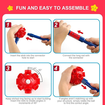 Fort Building Kit for KidsSTEM Construction Toys Christmas &amp Birthday Gift for 4 5 6 7 8 9 10 11 12 Years Old Boys and GirlsUltimate Creative Set for Indoor &amp Outdoors Activity140 PcsOrig