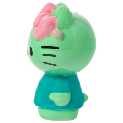 Silver Buffalo Sanrio Hello Kitty Halloween Ceramic Salt and Pepper Shaker Set, 5” L x 2” W x 3.5” H