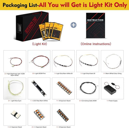 BrickBling LED Light Compatible with Lego Tranquil Garden 10315 Building Set (Lights Only) Creative Lighting for Lego Zen Garden