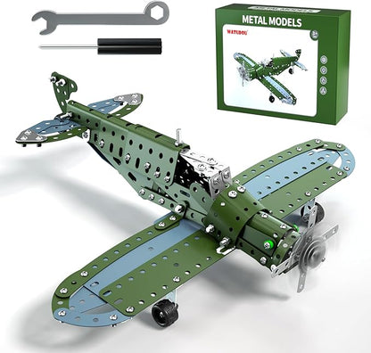 Model Airplane STEM Building Projects Toys - DIY Building STEM Projects Toys for Kids Boys Girls Ages 8-12-16 Assembly Science Kit Model Plane Birthday Gift Toys for Kids Boys 8 9 10 11 12 Years Old