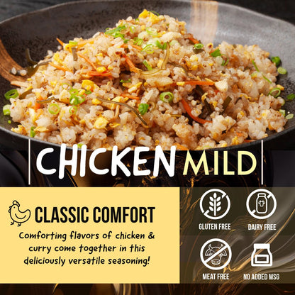 SAMABILA Chicken Instant Ramen Seasoning Powder - Gluten Free - Vegan - Mild - Premium Instant Noodle Soup Powder - 5 oz