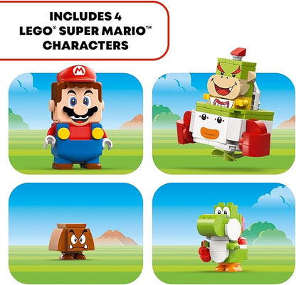 LEGO Super Mario Adventures with Interactive Mario Bowser Jr.’s Clown Car Playset Vehicle Yoshi Toy &amp Playset Nintendo Toy Gift for Boys Girls and Gamers Ages 6 and Up 71439