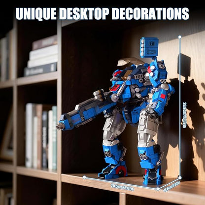 Mould King Mech Building Blocks Set for Adults Science Fiction Robot Model Building Kit with Multiple Weapons Battle Military Style Warrior Collectible for Man (1792 Pieces)