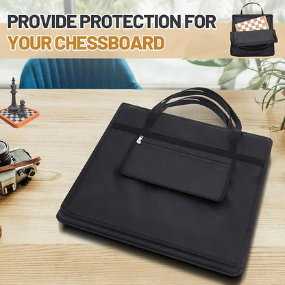 Inch Chess Bag Standard Chess Board Carrying Bag with a Single Zippered Pocket for Storing Your Equipment an Ideal Gift(20 x 20)