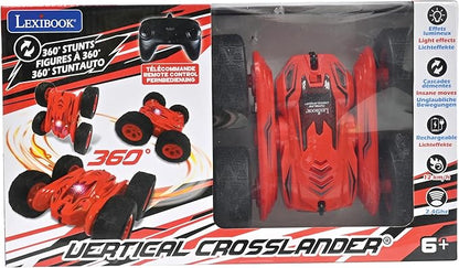 LEXiBOOK Vertical Crosslander All-Terrain Remote Control car up to 12km/h Light Effects Several Positions Gravity Sensor 2.4Ghz Remote Control Included Rechargeable RC55