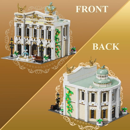 Paris Opera House Modular Building Sets for Adults European Theater Architecture with Light Kit &amp 8 Figures Collectible Club Building with Guitar for Music Lovers Gifts (4490 PCS)