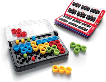 SmartGames IQ Bundles Color Series: IQ Twist &amp IQ XOXO 240 Challenges for Ages 6-Adult