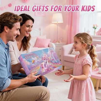 Unicorn Gesture Sensing RC Stunt Car Remote Control Car for Girls 360°Rotation &amp 2.4GHz RC Cars with Light &amp Music Barbie Style Toy for Girls Age 6-7 8-12+ Years Old Birthday Gift Idea