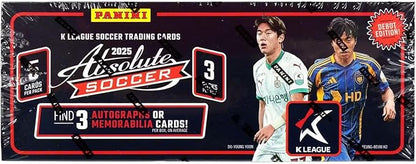 2025 Panini Absolute K League Soccer Hobby Trading Card Box (3 Autograph or Memorabilia Cards Per Box)