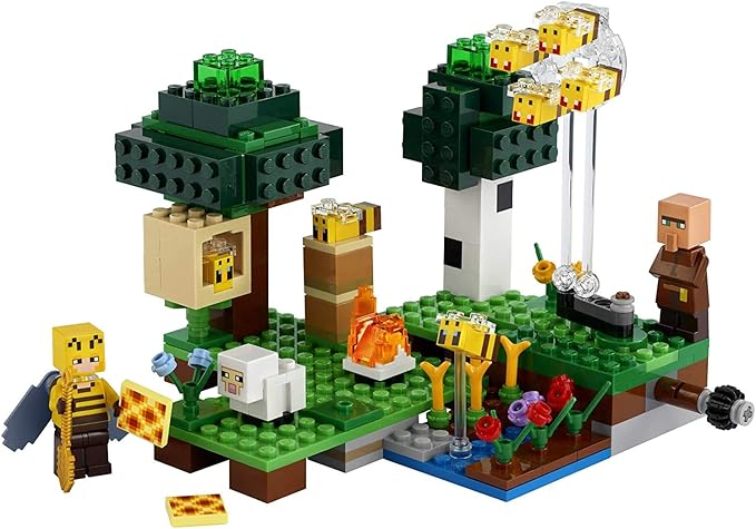 LEGO Minecraft The Bee Farm 21165 Minecraft Building Action Toy with a Beekeeper Plus Cool Bee and Sheep Figures New 2021 (238 Pieces)Multicolor