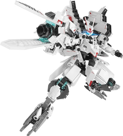 Mech Robot Building Blocks Set Movable Joints Construction Toy 654PCS Creative Collectible Action Figure Model Kit for Kids and Hobbyists Ages 6+
