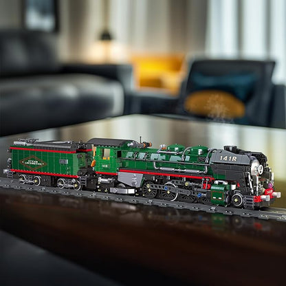 NUTCRACKER 141R Vintage Steam Train Building Blocks Set Classic Train Model Building Kit Construction Brick Education Learning Toys Birthday Gift for Adult Boys Teenagers 14+ (1782 Pieces)