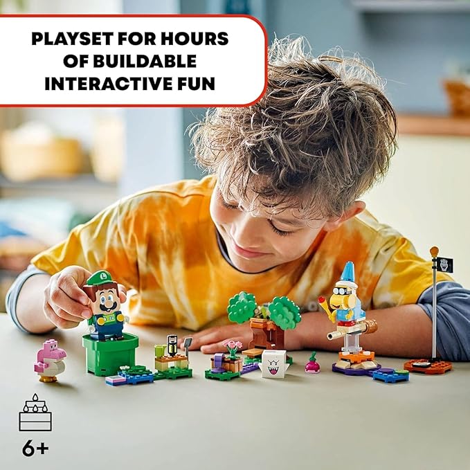 LEGO Super Mario Super Mario Adventures with Interactive Luigi Toy - Building Toys for Kids Boys &amp Girls Ages 6+ - Nintendo Birthday Gift Idea with 4 Figures - 71440
