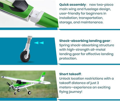 Fms Rc Planes for Adults Beginners 1220mm Ranger Remote Control Airplane with Reflex Green Hobby Rc Airplanes PNP (No Transmitter BatteryCharger)