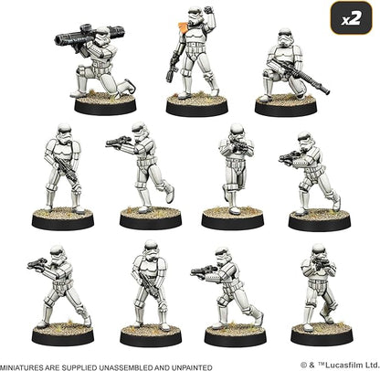 Atomic Mass Games Star Wars: Legion Galactic Empire Starter Set - Tabletop Miniatures Game Strategy Game for Kids and Adults Ages 14+ 2 Players 3 Hour Playtime Made