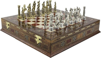 11 Inches Custom Chess Set - Personalized Chess Set - Gift Idea for Son Husband Father and Anyone for Birthday Anniversary and Any Occasion 2 players
