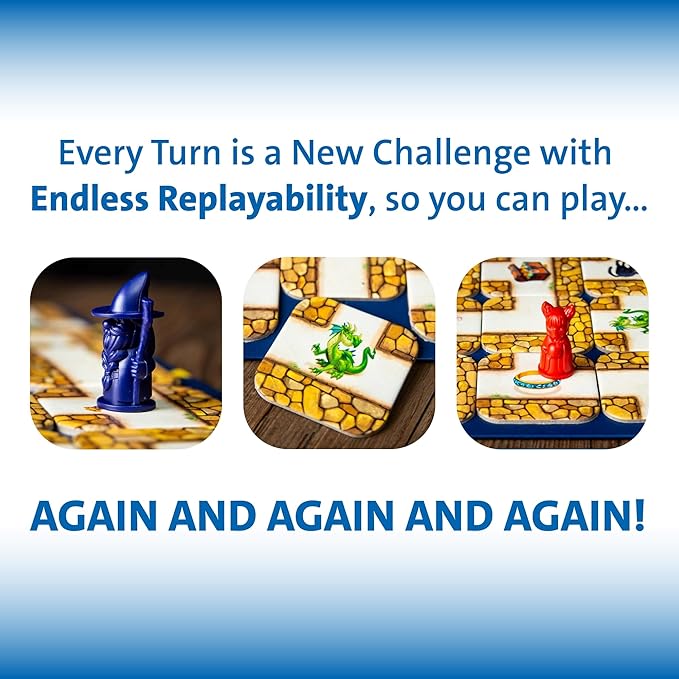 Ravensburger Labyrinth Board Game - A Strategic Maze Challenge for Family Nights - Find Treasures &amp Block Opponents - MESH Accredited - Great Birthday Gift - 2-4 Players - Kids Ages 7-10 and Older
