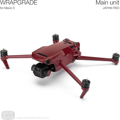 WRAPGRADE Full Skin Stickers for DJI Mavic 3 / Mavic 3 Classic (Japan RED)