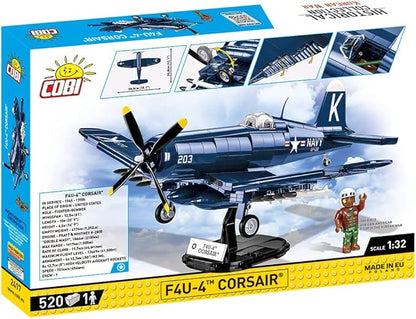 COBI Historical Collection Korean War F4U-4 ™ Corsair® Aircraft Building Set 520 Pieces