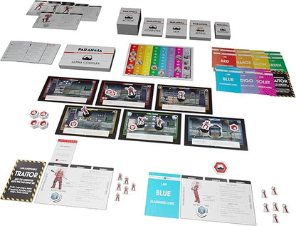 Paranoia: The Uncooperative Board Game - Strategic Betrayal &amp Survival in Alpha Complex Great for Game Night with Adults Ages 14+ 2-6 Players 120 Min Playtime Made by Modiphius Entertainment