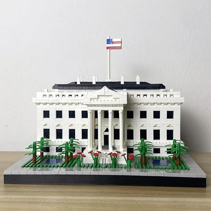 White House Micro Brick Building Set (2300 Pieces) – Landmark Model Educational Toy Gift for Kids and Adults
