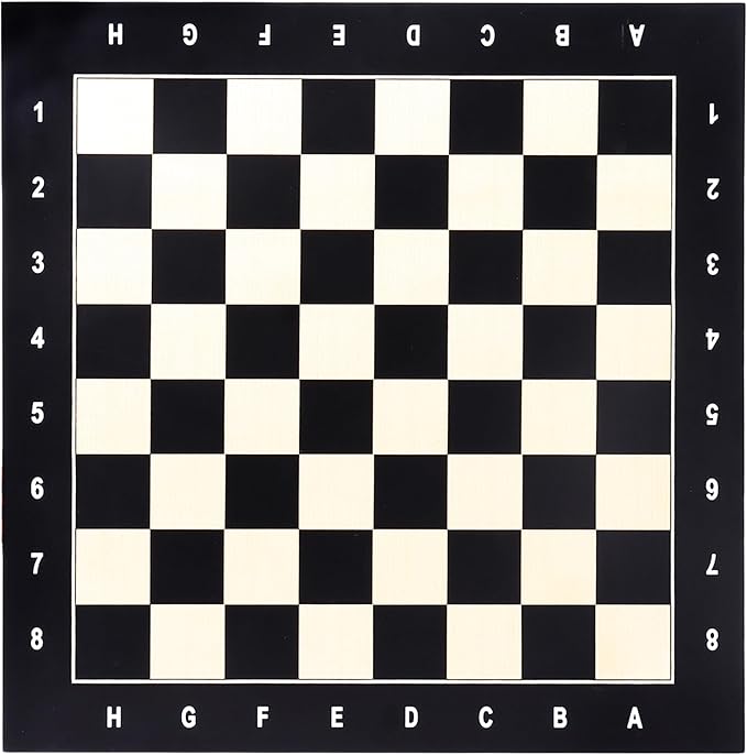GSE Games &amp Sports Expert Professional Tournament Chess Board Only Beech &amp Maple Inlaid Chessboard Portable Chess Board for Beginners Kids Adults (Medium: 15.75 / Square: 1.57 Black)