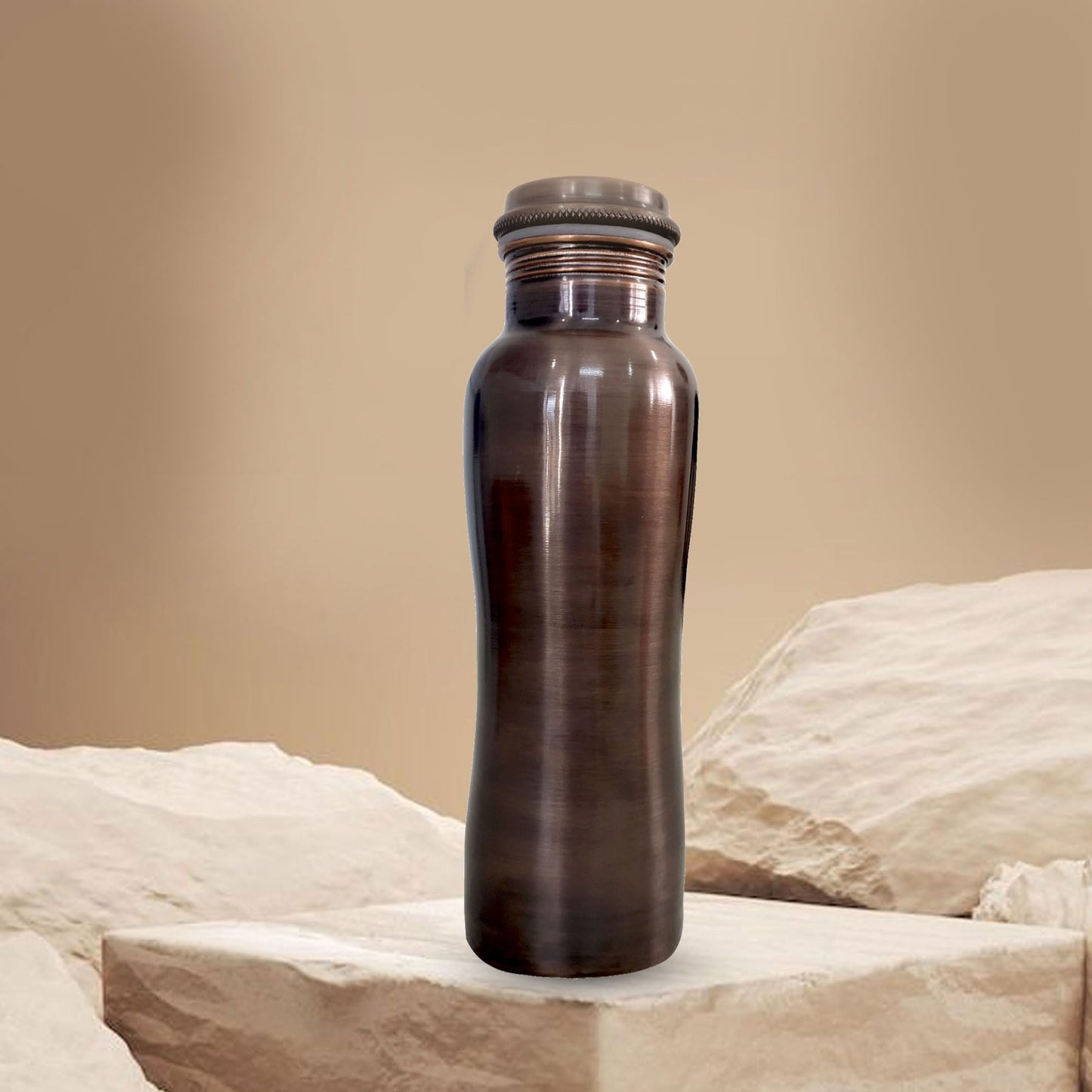 PRURA Sea Creature Printed Copper Water Bottle 32 oz - Leak Proof Ayurvedic Drinkware Copper Vessel for Sports, Gym, Outdoors, Yoga, Office