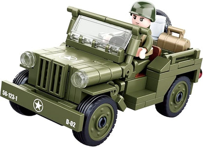 World War 2 Landing Craft Building Toys WW2 Military Vehicle Brick Set WWII Army Warship Boat Model Block with 4 Soldiers Figures (325 Pieces)