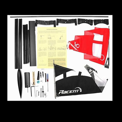 53” Inch Remote Control Boat RC Pre-Assemble Sail Accessories Kits 2.4G Electric Sailboat Watercraft for Adults (S)