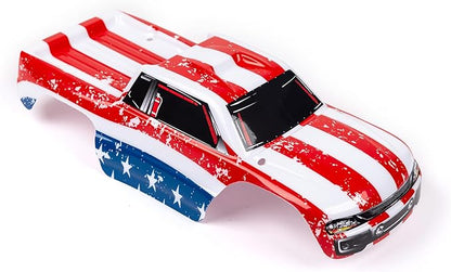 SummitLink Custom Body Compatible for 1/10 Scale RC Car or Truck (Truck not Included) (Flag Strip)